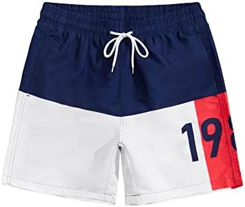 OyoAnge Men's Graphic String Shorts Athletic Sport Gym Workout Shorts