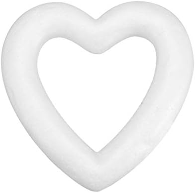 Aboofan Wreath Heart Fop Ring Craft Craft Poliestireno Modelagem Forma do molde de espuma DIY branco para