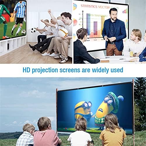 JRDHGRK 150 polegadas Tela projetor Cloth HD Dobrável Tela de projeção Anti-Crease Tela da tela de