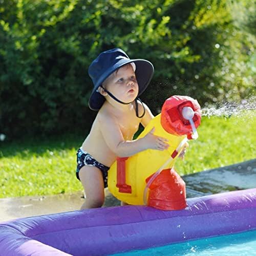 Chapéu de balde de bebê e óculos de sol, chapéu de sol Protection UV com largura Brim, Capéu