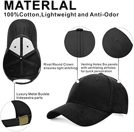 JXXAMZ33 Tamanho ajustável do boné de beisebol para homens Hat Hat Hats Hats Hats Papai Capéu de beisebol
