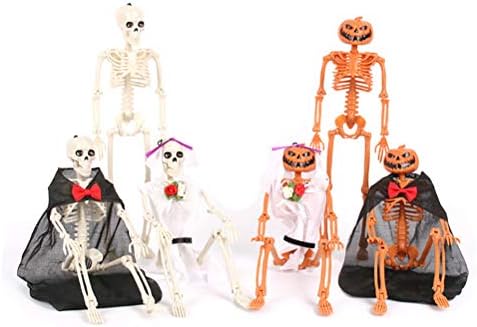 PartyKindom Halloween Decoração de esqueleto de noiva simulada esqueletos de noiva Ornamento Decor de esqueleto