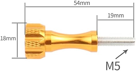 Feichao M5*18,5 parafuso de alça de botão de polegar longo/curto com espaçador de chaves compatível com acessórios