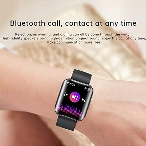 Byikun Smart Watch for Men and Women, smartwatch de tela colorida HD de 1,72 polegadas com freqüência