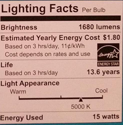 100W Luz do dia equivalente A19 Energy Star e lâmpada LED diminuída