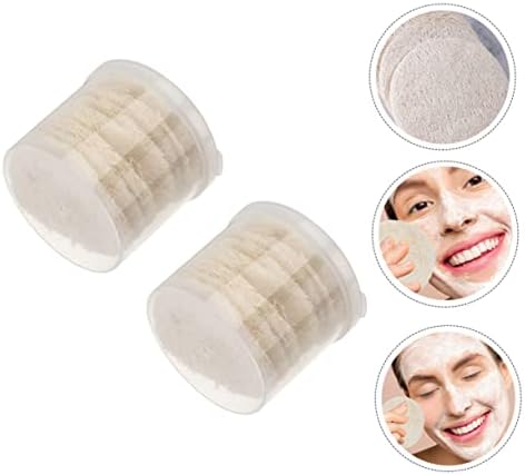 Minkissy 140 PCs para esponjas Pads mortos de banho facial morto Removendo esfoliação segura esfoliante redonda