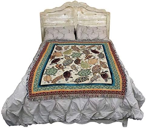 Pure Country Weavers Tartarugas Cobertor por Elena Vladykina - Garden Floral Gift Tapestry Tapestry Teralmente