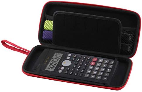 Calculadora de gráficos Red Navitech Case/tampa com bolsa de armazenamento compatível com os Instrumentos