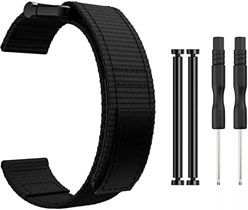 Bandkit 26 tiras de banda de vigilância de nylon de 22 mm para Garmin Fenix ​​7 7x 6x Pro 5x Watch
