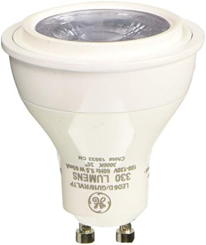 Iluminação GE 92323 LED 5,5 watts e 330 lúmen Lâmpada MR16 com revelação de base GU10, 1 pacote