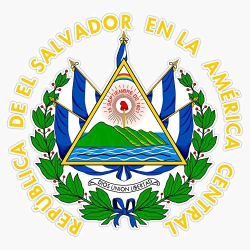 Brasão de braços de El Salvador Decalque Vinil adesivo 5
