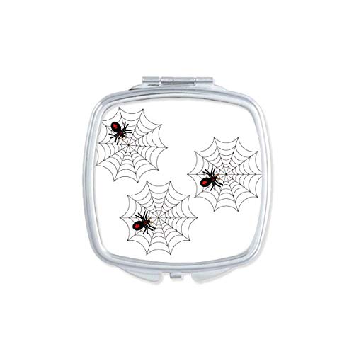 Halloween Ghost Fear Spider Mirror Portátil Compact Pocket Maquia