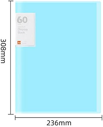 4 Pacote A4 Livro de apresentação plástica Clear Pockets Art Mangas de plástico Protetores