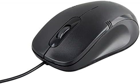 Produtos interiores USB Mouse Optical Black, a forma ergonômica está em conformidade com o uso confortável.