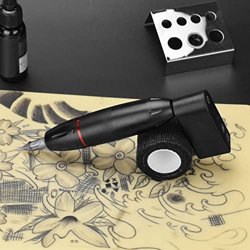 Caneta de máquina de tatuagem sem fio, revestimento de baixo ruído de ruído de alta velocidade caneta