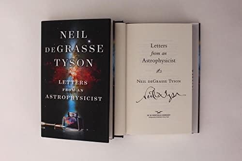 Neil DeGrasse Tyson assinou o autógrafo Cartas de um astrofísico Livro B - astrofísicas de renome