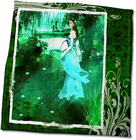 3d Rose Celtic Princess in the Woods TWL_31492_1 Toalha, 15 x 22