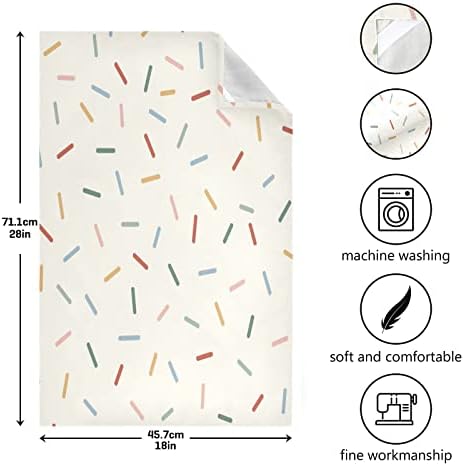 Kigai Sprinkles colorido Toalhas de cozinha 18x28innch Ultra macio absorvente secagem rápida Toalhas