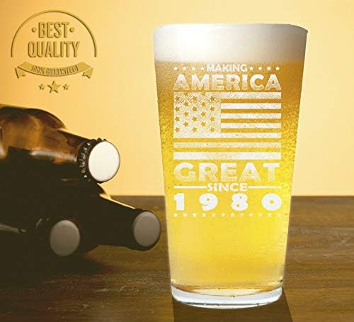 Making America Great Again Beer Glass Pint 1980