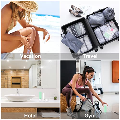 Garrafas de viagem para produtos de higiene pessoal, contêineres de tamanho de viagem recarregáveis ​​com