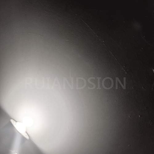 Ruiansion 2pcs p13.5s lanterna lâmpada lâmpada 3-18V 1W 6000K Branca LED LED BULL