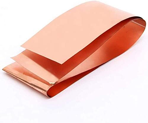 Folha de cobre Nianxinn 99,9% Folha de metal de cobre Cu 0,05x100x1000mm para folhas aeroespaciais de artesanato