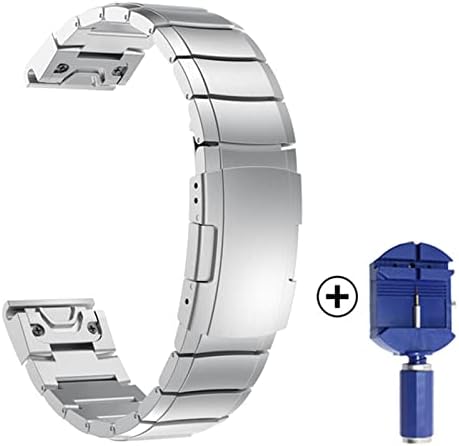 NIBYQ FIT Quick Fit Stainless Watch Band 22 26mm para Garmin Fenix ​​5 5x 6 6XPro 3HR/Solar/Enduro/Descent