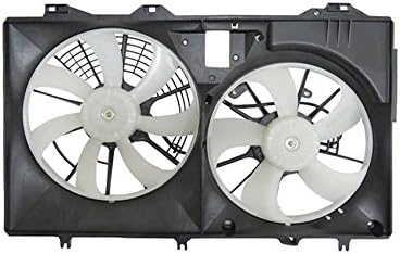 Fan rareelétrico novo radiador e fã de condensador compatível com Toyota Sienna Limited 2017-18 163630p380