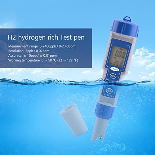 HEEPDD Multifuncional Testador de Água Digital, Testador de Qualidade da Água Alta Precisão Medidor de Hidrogênio