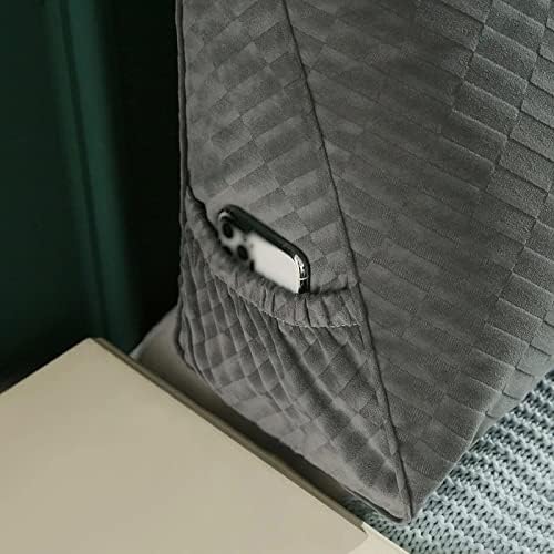 YFQHDD Removável Cama Triangular Backrest Backrest Comfort Comfort Velves Sofá Back para Backrests de Suporte ao