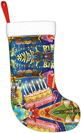 Psvod feliz aniversário ano novo dia de Natal meias decorativas penduradas meias de natal