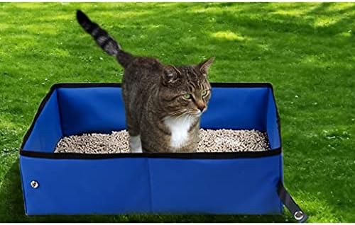 Tjlsss portátil dobramento gatos caixa de areia oxford pano de revestimento cor semi -circimento