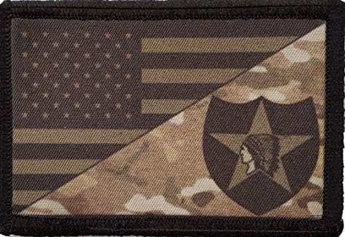 A 2ª Divisão de Infantaria subjugada bandeira dos EUA Militar Tactical Military. 2x3 gancho