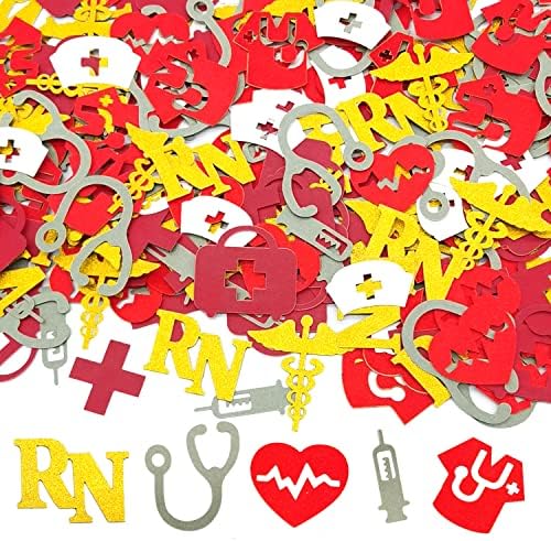 250 peças enfermeiro confetti enfermeiro decorações de mesa para enfermagem na faculdade de