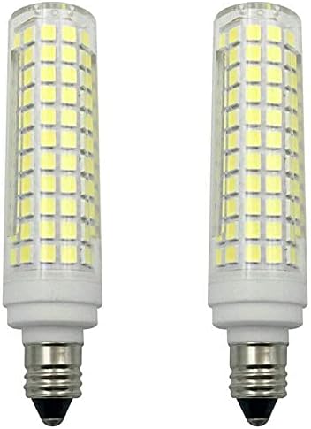 Iluminação LXCOM E11 Bulbo de milho LED 15W Bulbos de candelabros de cerâmica diminuídos - 136 LEDs 2835