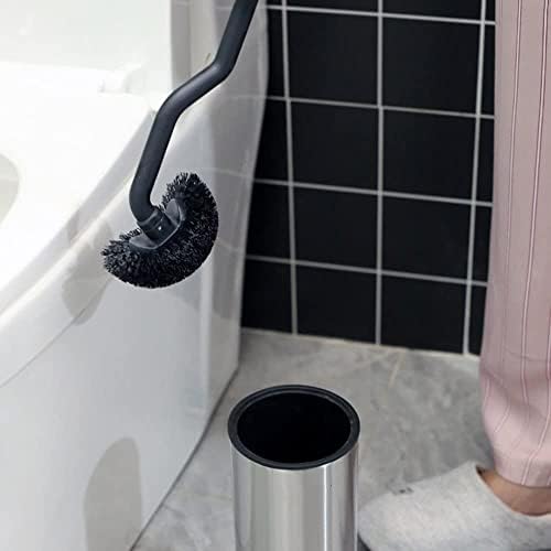 MNB Pincel de limpeza de vaso sanitário em aço inoxidável MNB Conjunto de vaso sanitário grátis para banheiro,