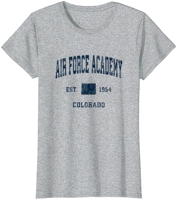 Air Force Academy Colorado Co Vintage Athletic Navy Sports D T-shirt