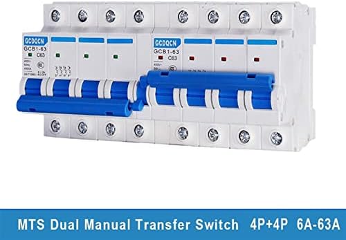 HIFASI 1PCS 4P+4P Chave de transferência manual MTS MTS POWER MINI BLOCK CIRCUITOR DE BLOCK