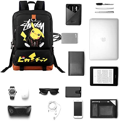 KKNQRZ Anime Mackpack de 17 polegadas Laptop Mochila Casual Mochilas leves para homens para homens Viagem