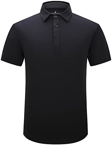 Mempea Mens Golf Camisa de umidade Wicking Performance rápido seco de manga longa e curta Camisas