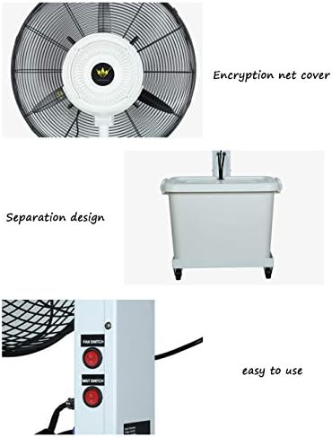 Fãs de Ditudo, ventilador de névoa de umidificação industrial, ventilador de refrigeração, circuleador