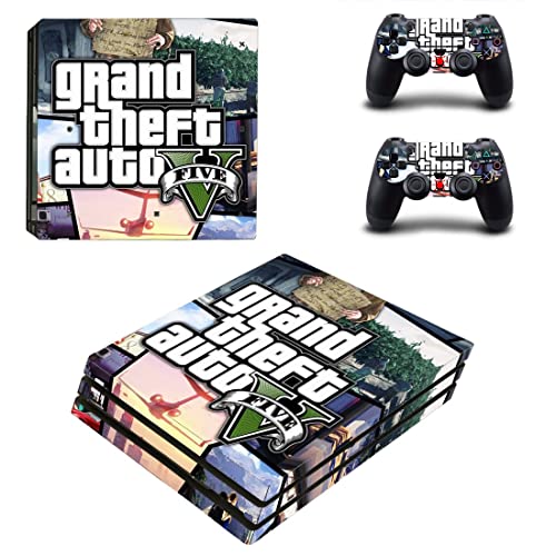 Para PS5 Digital - Game Grand GTA Roubo e Auto PS4 ou Ps5 Skin Skin para PlayStation 4 ou 5 Console e Controladores