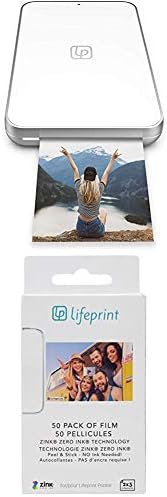 LifePrint 2x3 Ultra Slim Impressora portátil e impressora de vídeo para iPhone e pacote de presentes