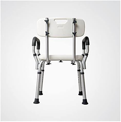 Banco do chuveiro Uongfi com braços e traseiro removível de traseiro ajustável cadeira de chuveiro conjunto