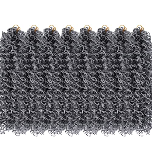 8packs de 55 polegadas ondulação de pequenas tranças de crochê cabelos de crochê curiosos tranças