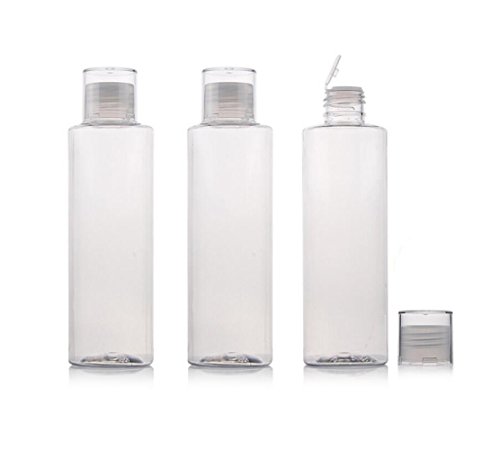 3pcs vazios Clear recarregável Toner Plástico Limpador de garrafas Vanda Viagem O organizador de contêiner de armazenamento