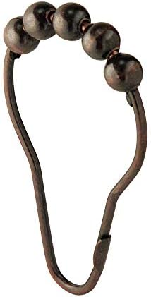 Idesign Sider Roller chuveiro Rings/ganchos - Bronze, conjunto de 12