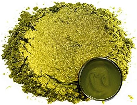 Eye Candy Premium Mica Powder Pigment “Amarelo de oliveira” Multiplumes Furpose Arts and Crafts Additive |