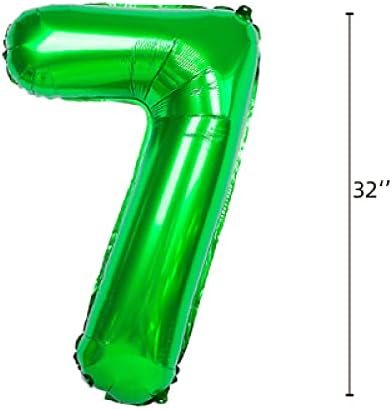 SHIKUER Número 53 balões de 32 polegadas Alfabeto de balão digital de 32 polegadas Balões de 53 anos