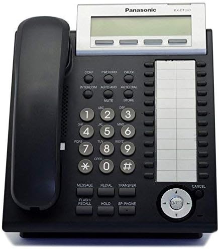 Panasonic KX-DT343-B Phone de exibição digital preta